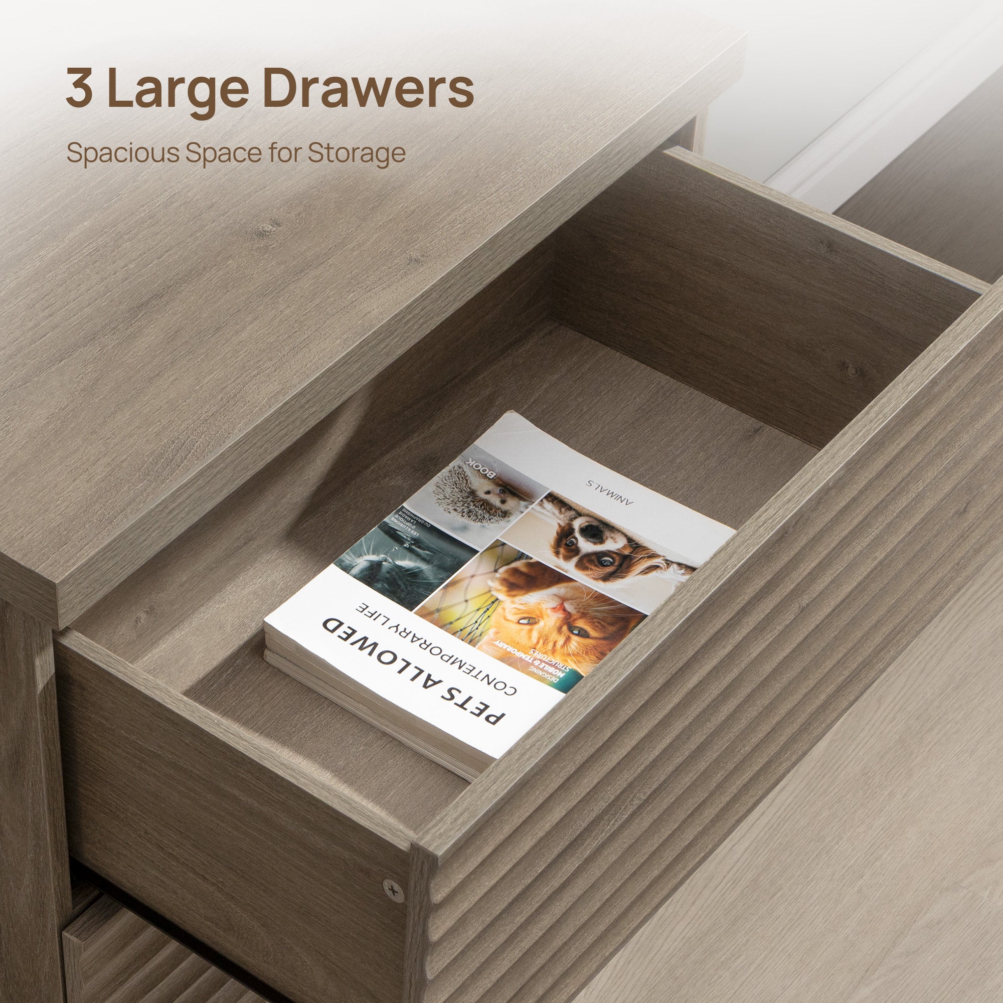 Stria 9-Drawer Dresser and Cas Nightstand Set