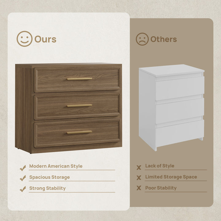 Crescent Modular Dresser with 9 Drawers, Walnut