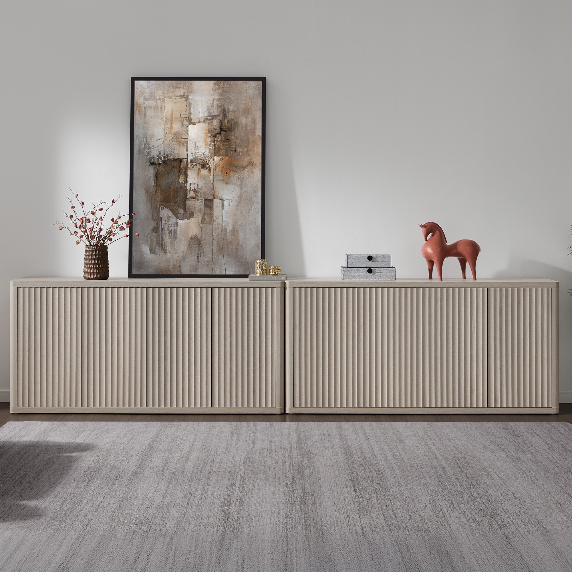 Cas TV Stand with 4 Doors