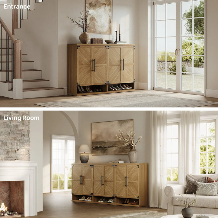 Willow Shoe Cabinet with 2 Doors for Entryway