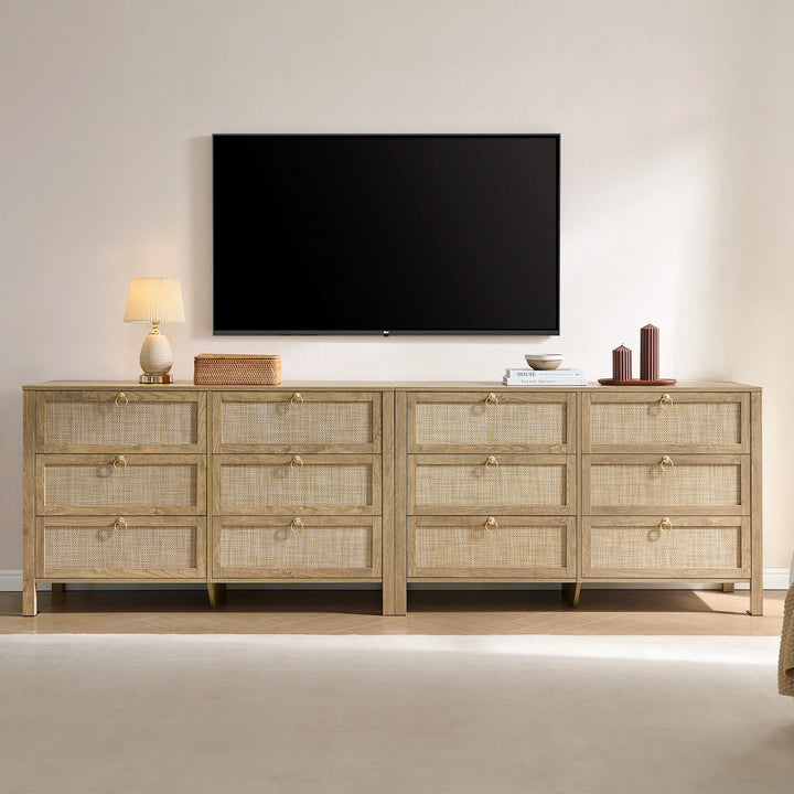 Terra 6 Drawers Dresser and Nightstands Set