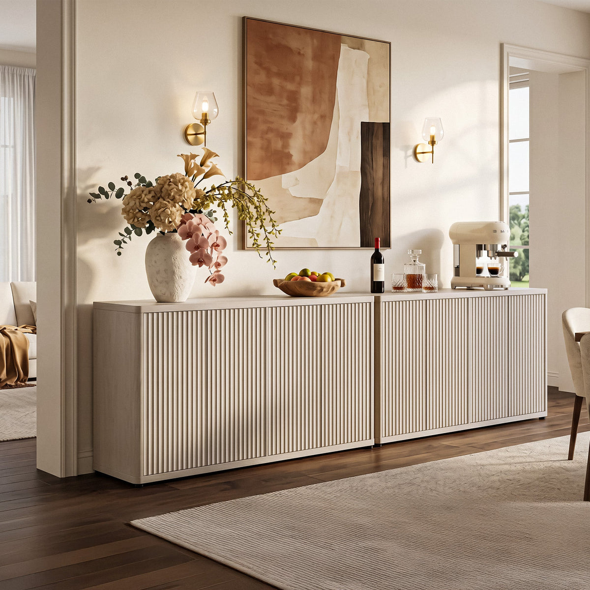 Cas Sideboards with Doors, Set of 2