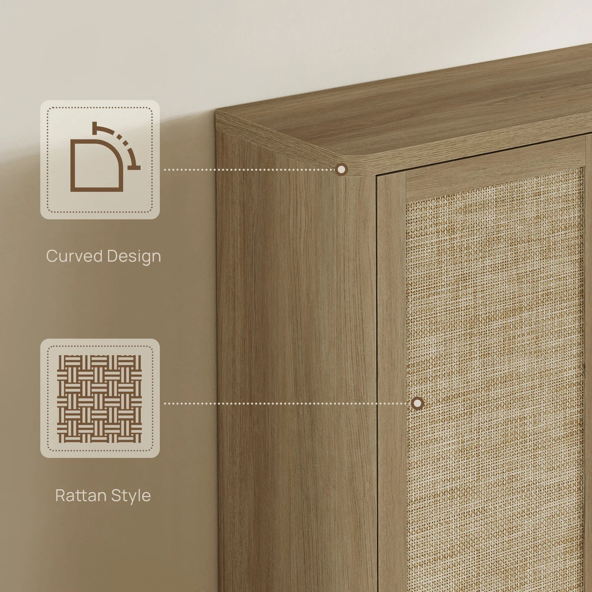 Zura Triple-Unit Shoe Cabinet, Holds 60 Pairs