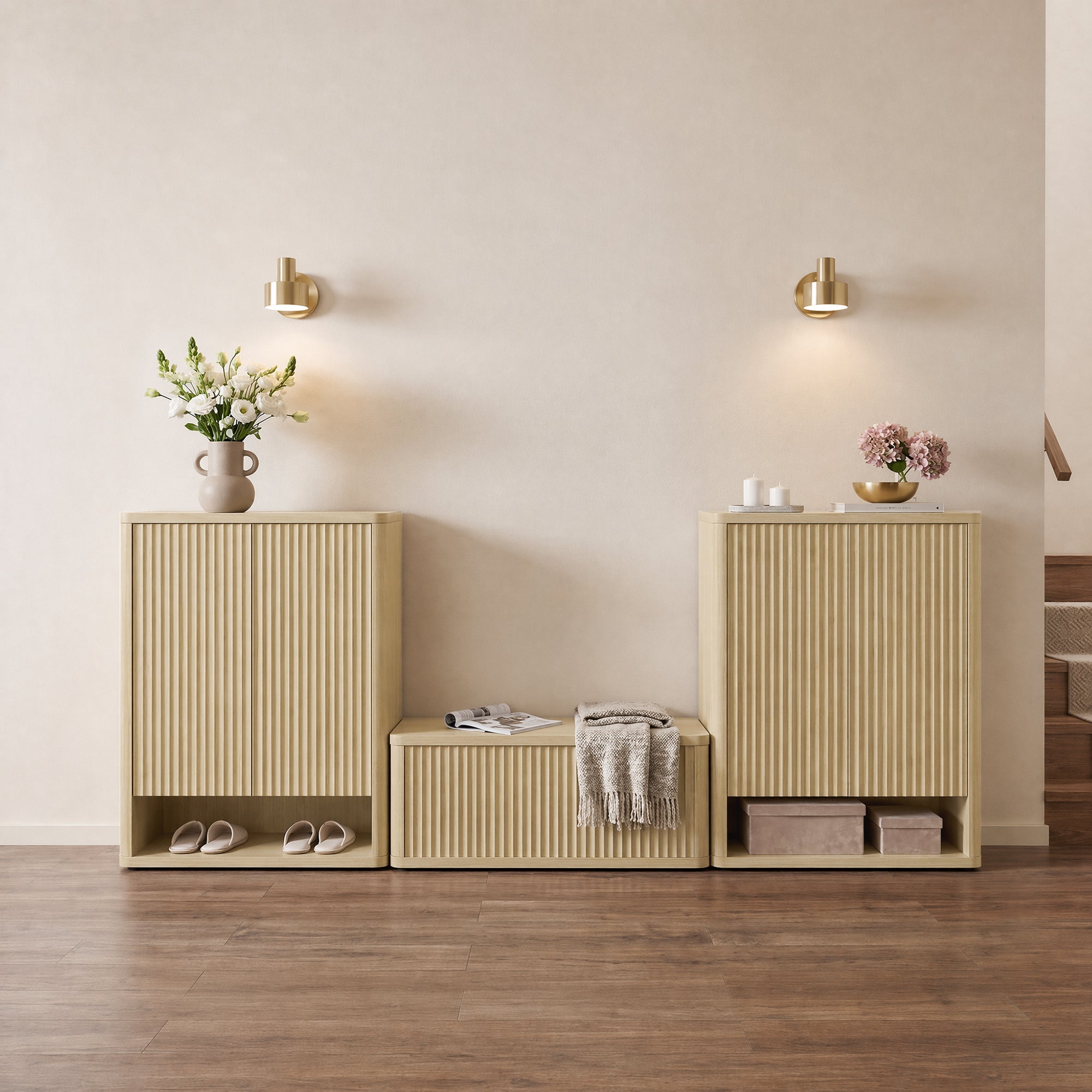 Cas 2-Door Shoe Cabinet, 20 Pairs