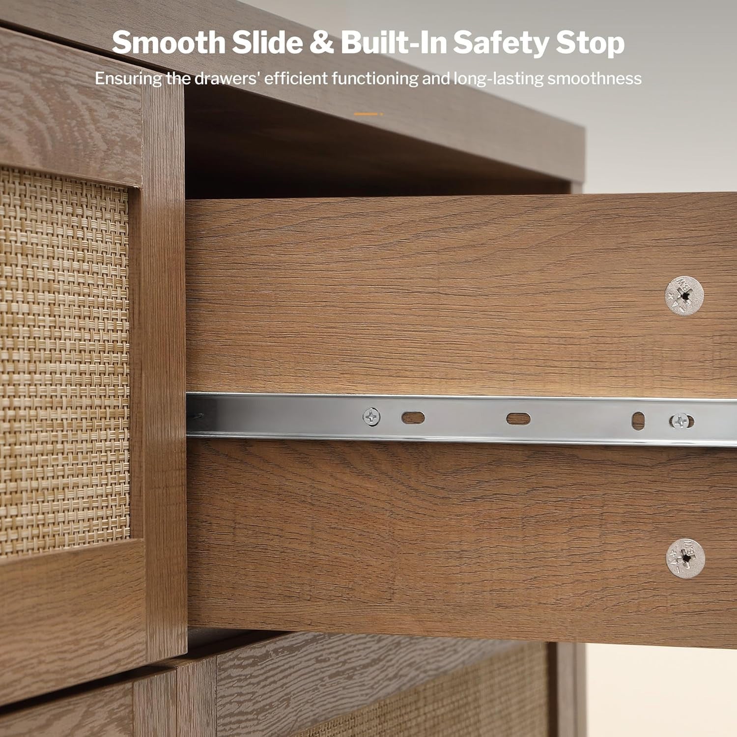 Savanna Nightstand and 6-Drawers Dresser Set