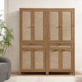 Savanna Storage Cabinet with Drawer, 72'' Tall, Set of 2