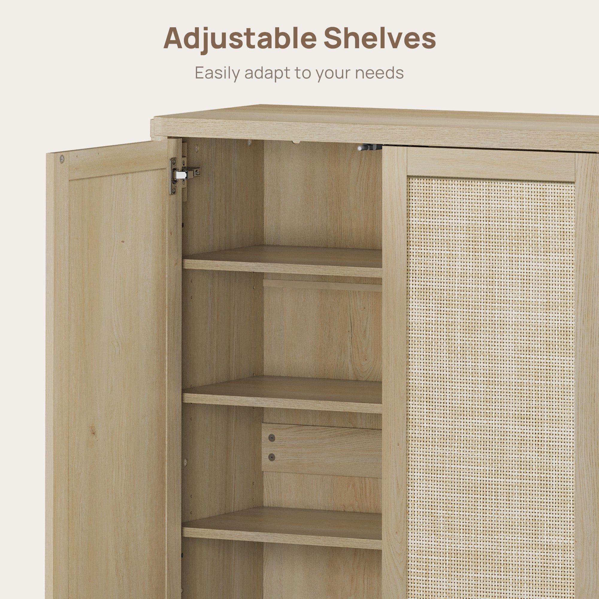 Zura Modular Rattan Shoe Cabinet, 50 Pairs