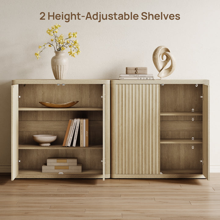 Cas TV Stand with 2-Door Storage