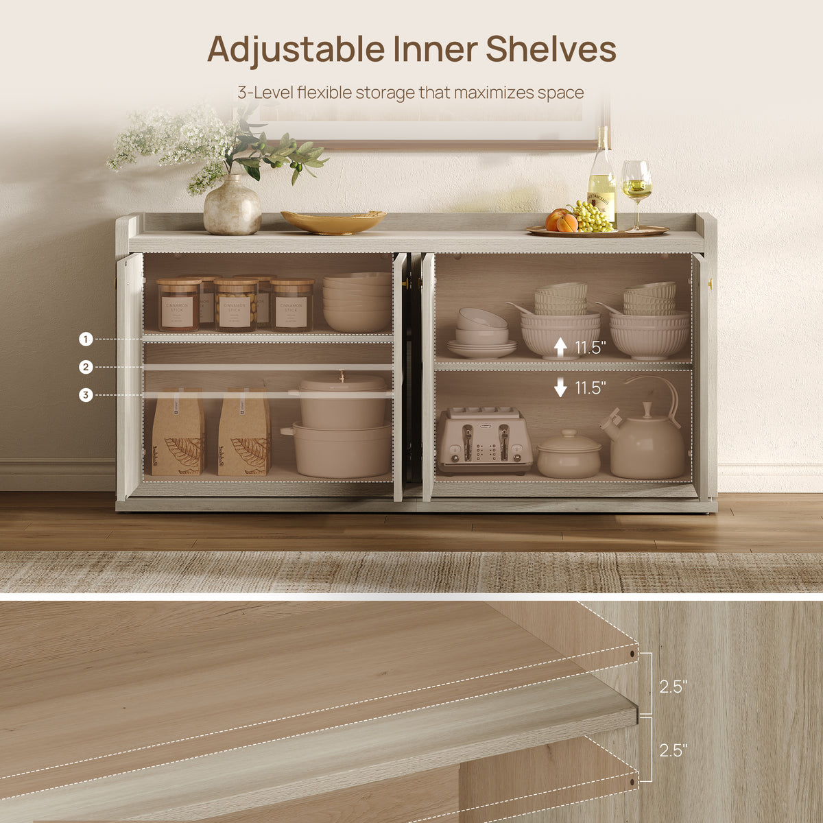 Helio Sideboard with 4 Doors