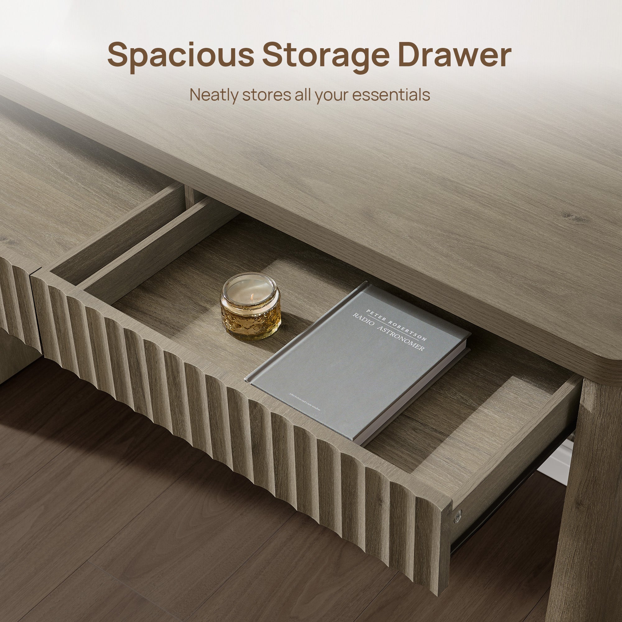 Cas Home Office Desk with 2 Drawers