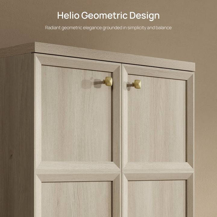 SICOTAS 33.7"W Sideboard Buffet Cabinet Set-WM