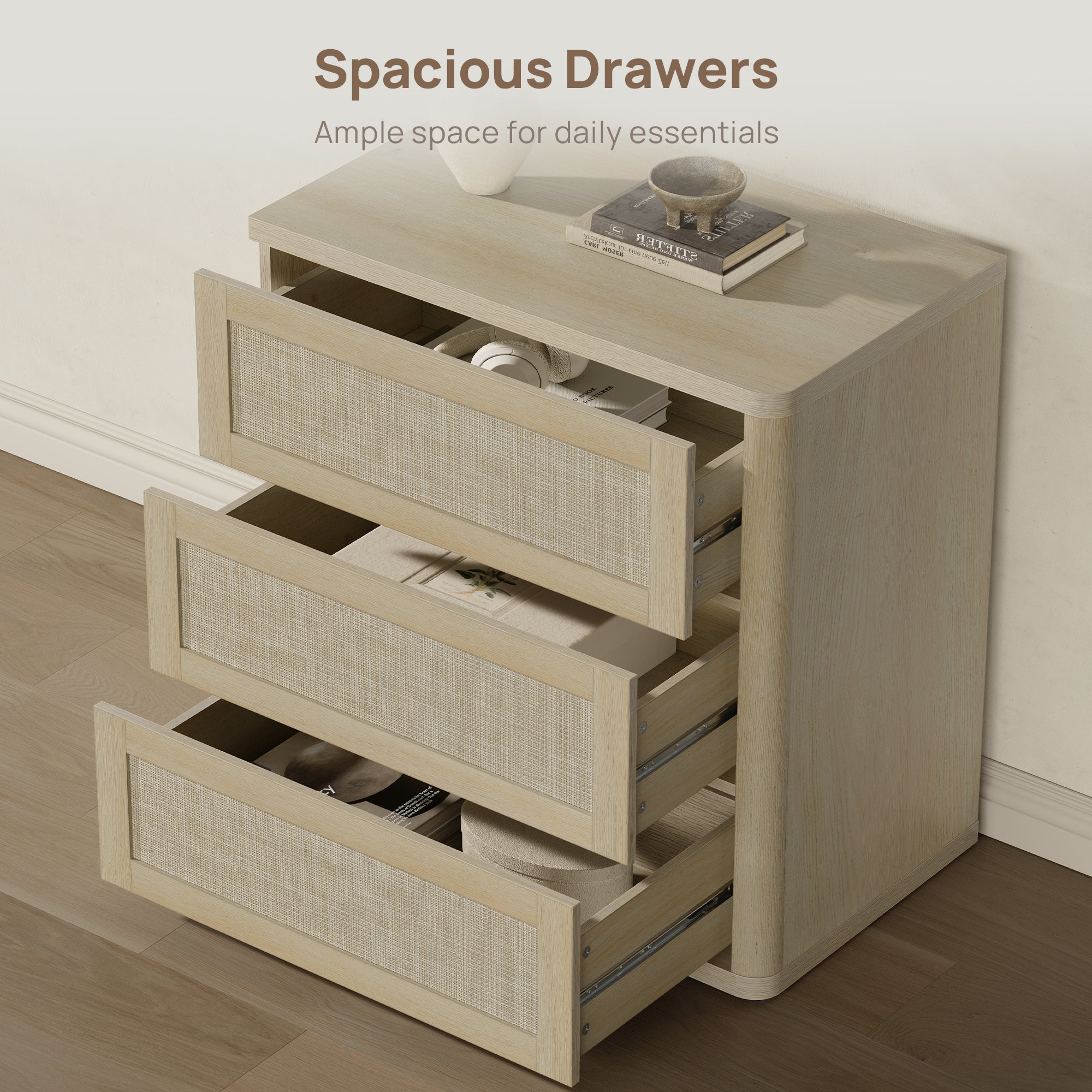 Zura Large-Size Bedroom Sets, Rattan Style