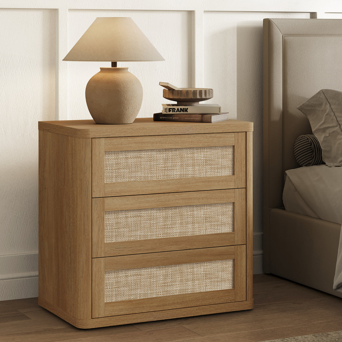 Zura Modular Rattan Dressers and Nightstands Set
