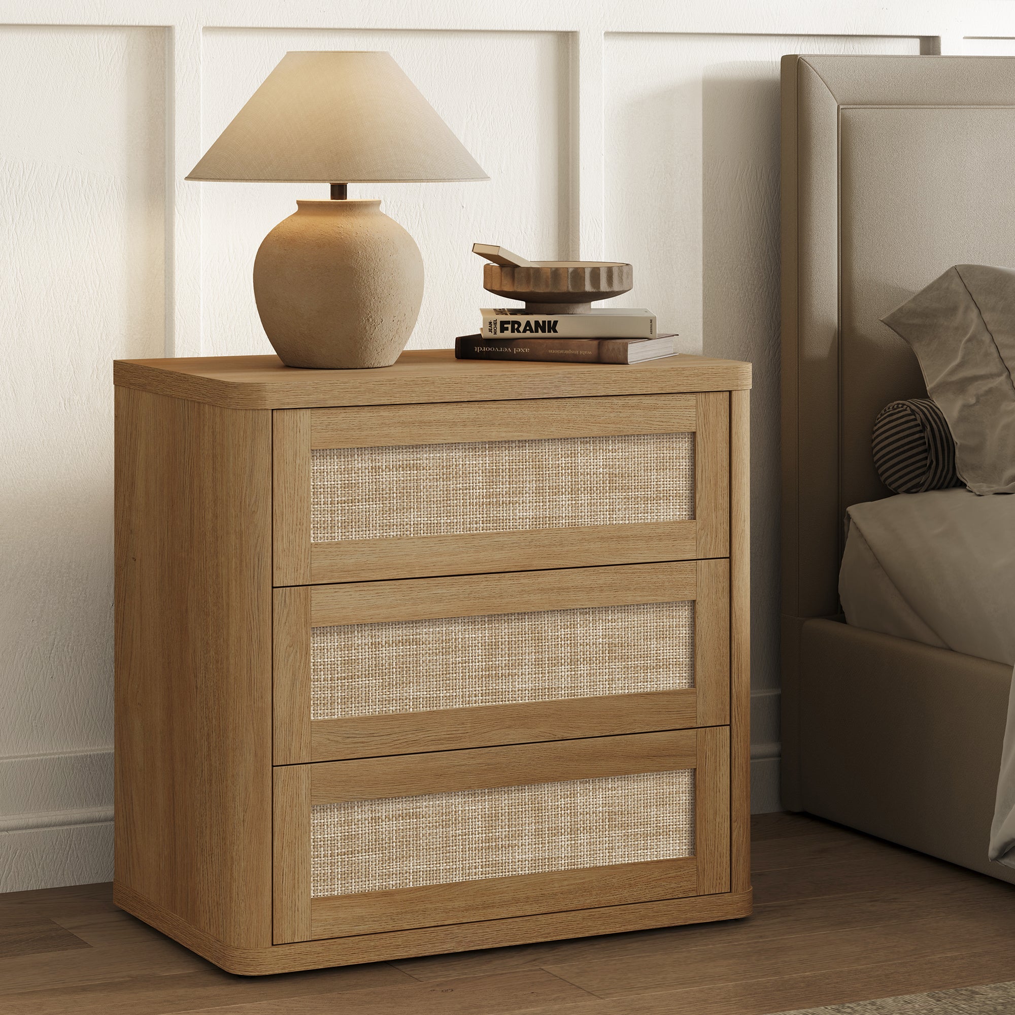 Zura Modular Rattan Dressers and Nightstands Set
