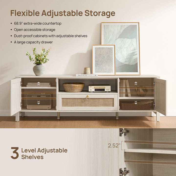 Terra TV Console with Cable Management