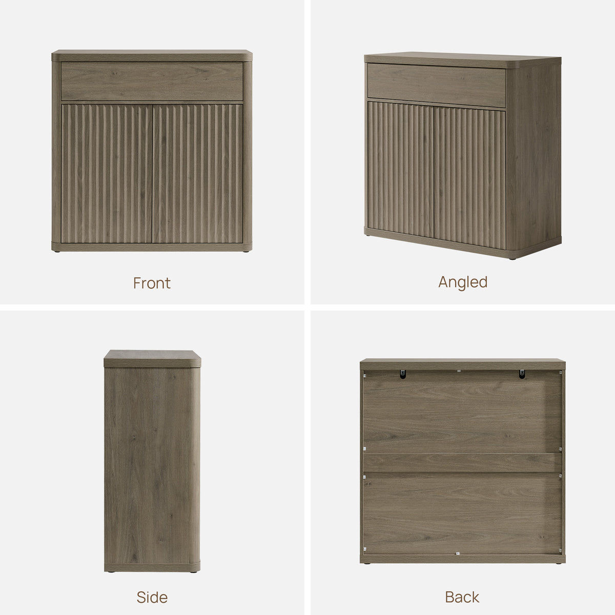 Cas Sideboard With Drawer and 2 Doors, Set of 3
