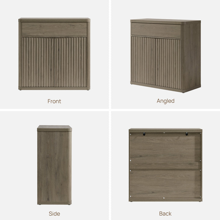 Cas Sideboard With Drawer and 2 Doors, Set of 3