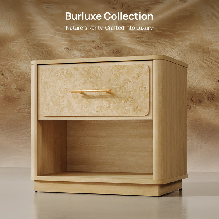Burluxe 24.8'' Wide Night Table with Storage