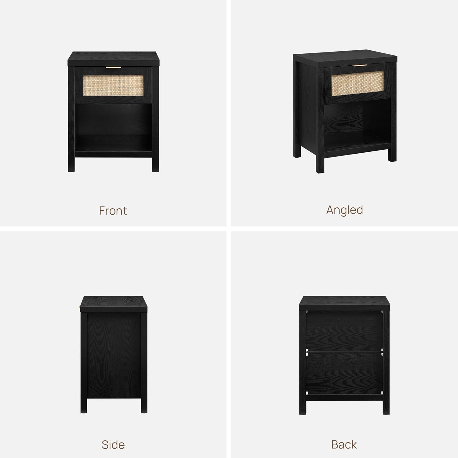 Savanna Rattan Nightstand with 1 Drawer