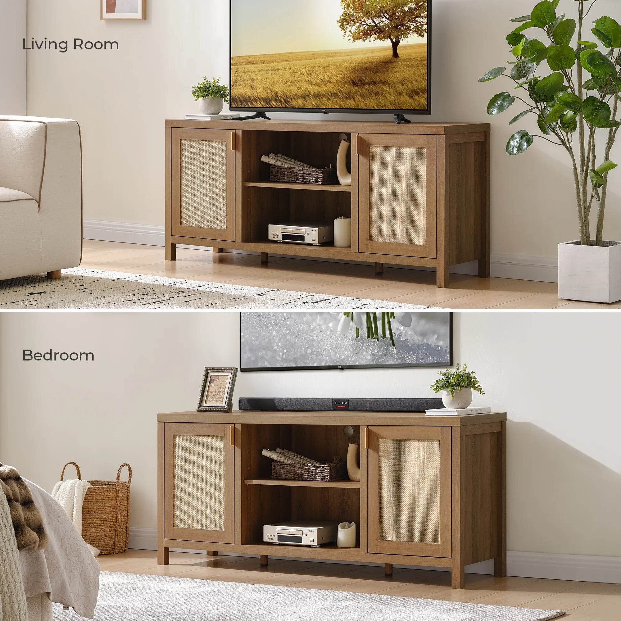 Savanna TV Stands with Shelves
