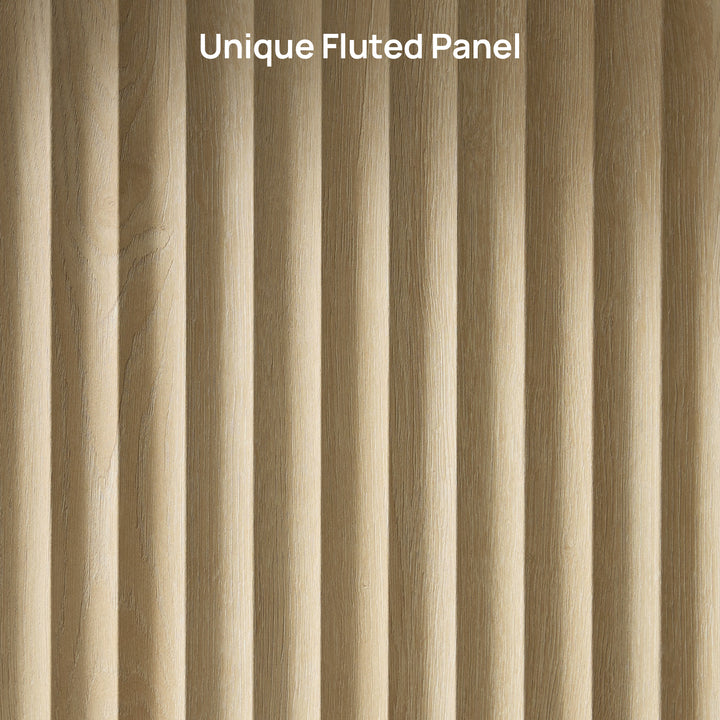 Stria Sideboard with 2 Doors, Fluted Style