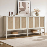 Terra White Shoe Cabinet, Up to 48 Pairs, Set of 2