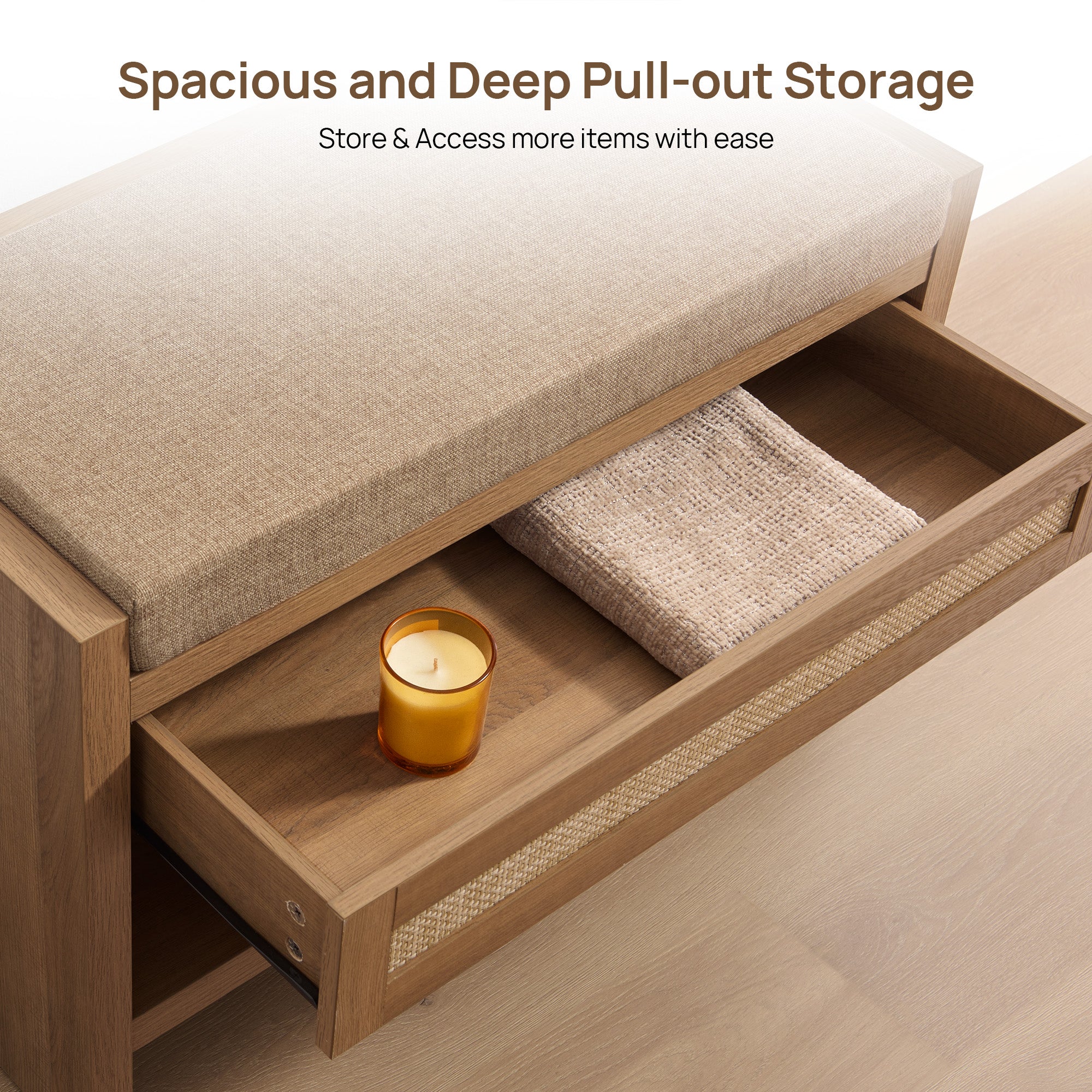 Savanna Shoe Bench with Storage