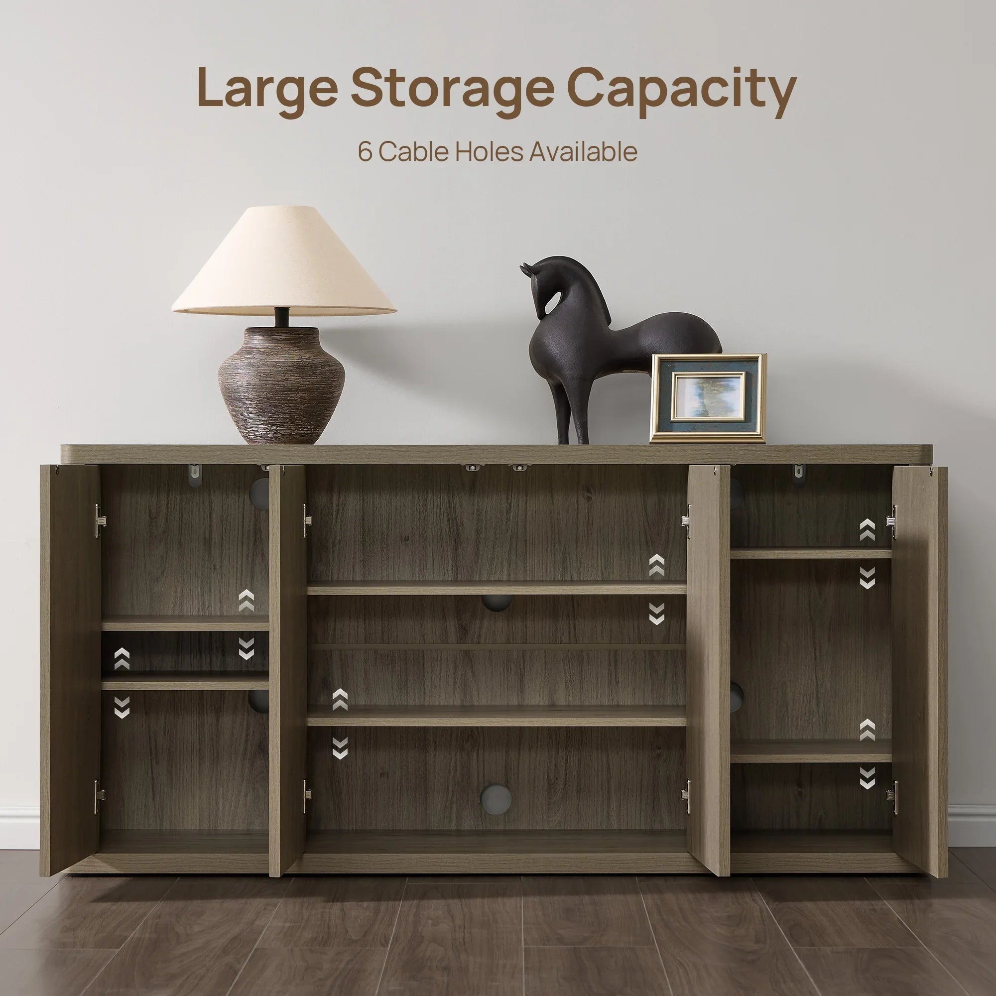 Cas TV Table for 65-Inch TV