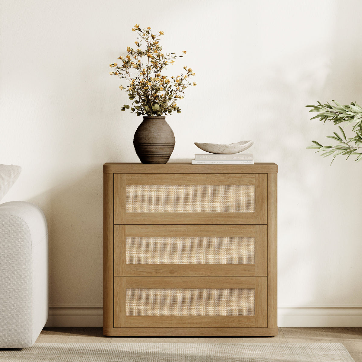 Zura Modular Rattan Dressers and Nightstands Set