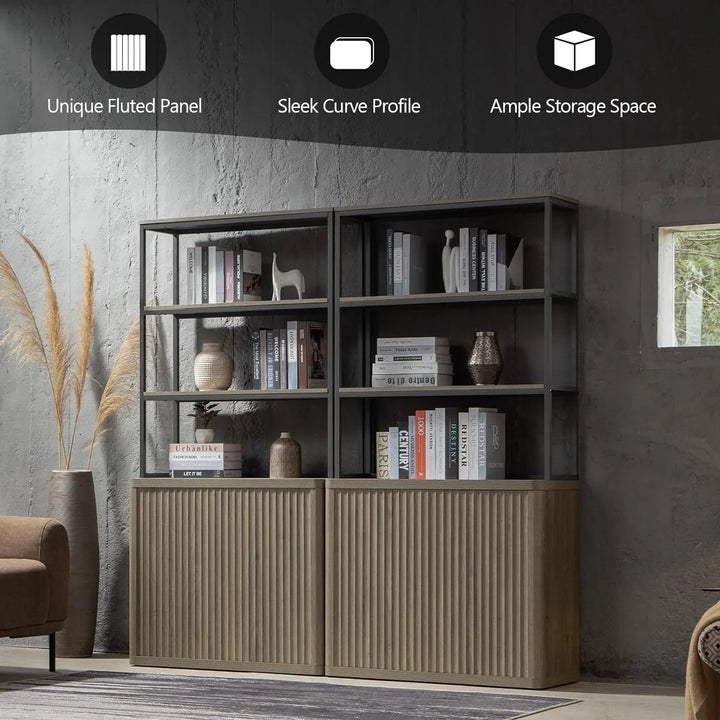 Cas Book Shelf with Storage, Set of 2