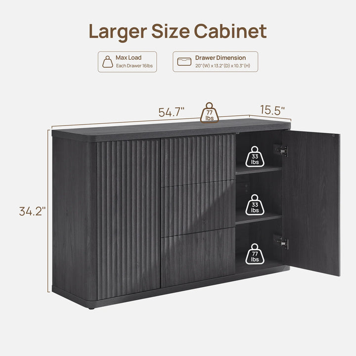 Cas Sideboards with 3 Drawer and 2 Doors