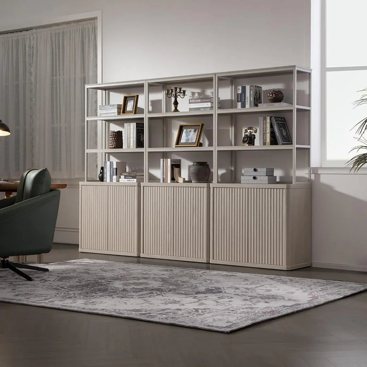 Cas Book Shelf with Storage, Set of 3