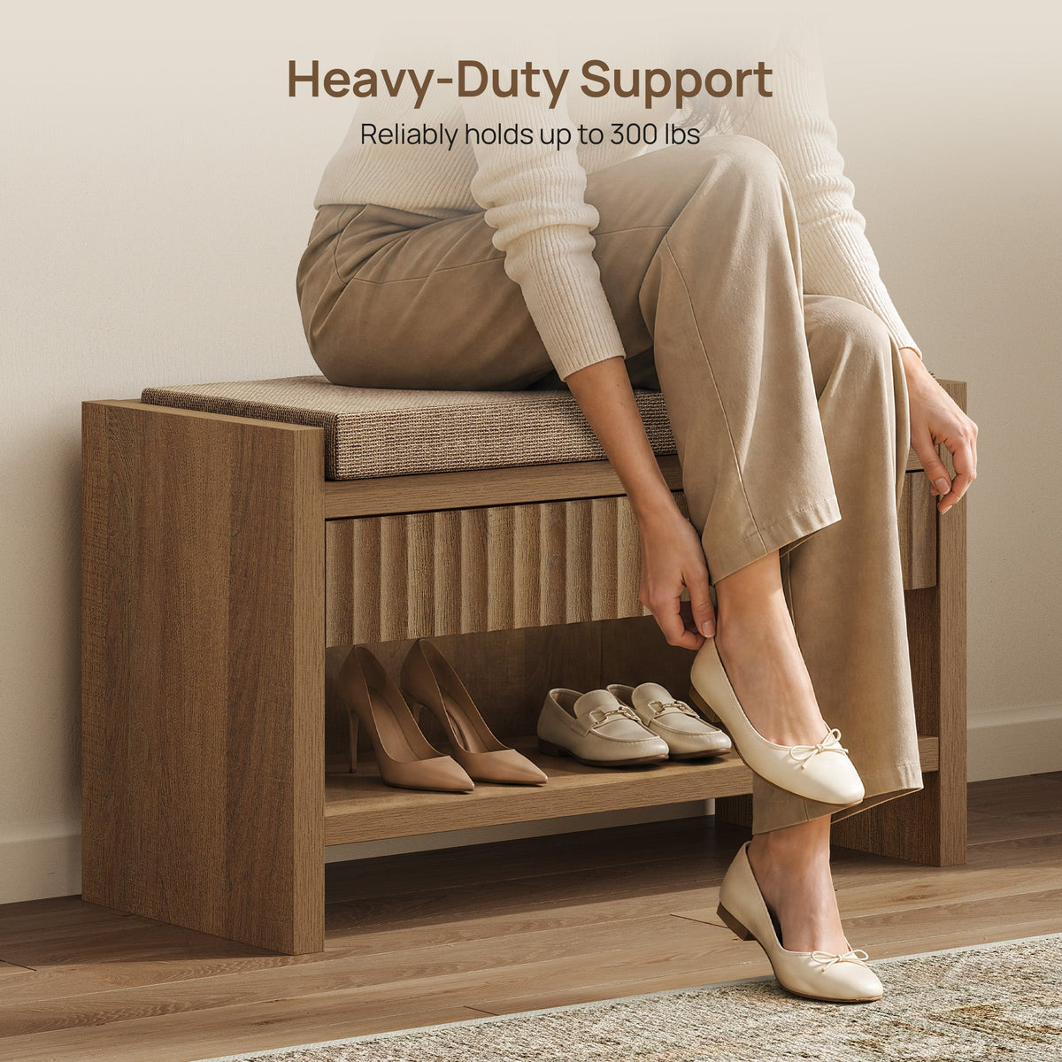 Prelude Shoe Bench, Entryway Storage