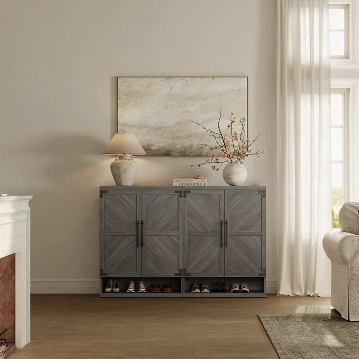 Willow Shoe Cabinet with 2 Doors for Entryway