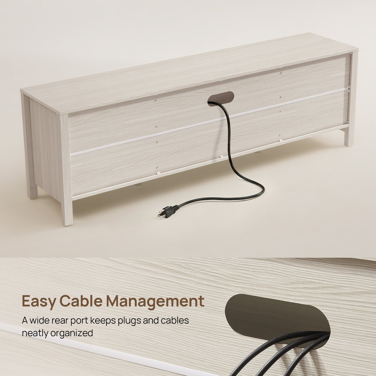 Terra TV Console with Cable Management