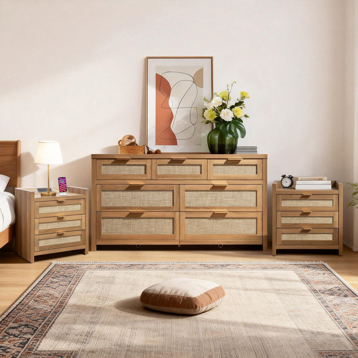 Savanna Dresser and Nightstands Set of 2