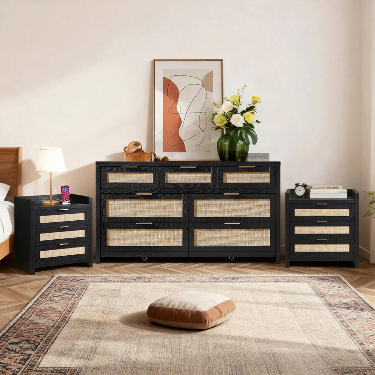Savanna Dresser and Nightstands Set of 2