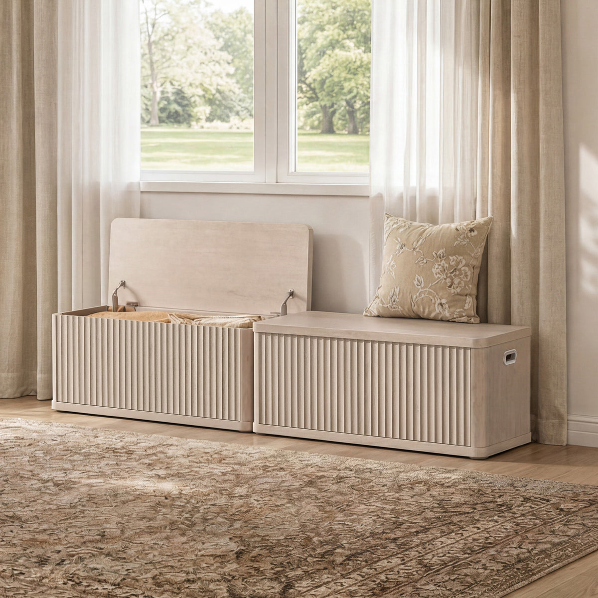 Cas Flip-Top Shoe Bench Entryway