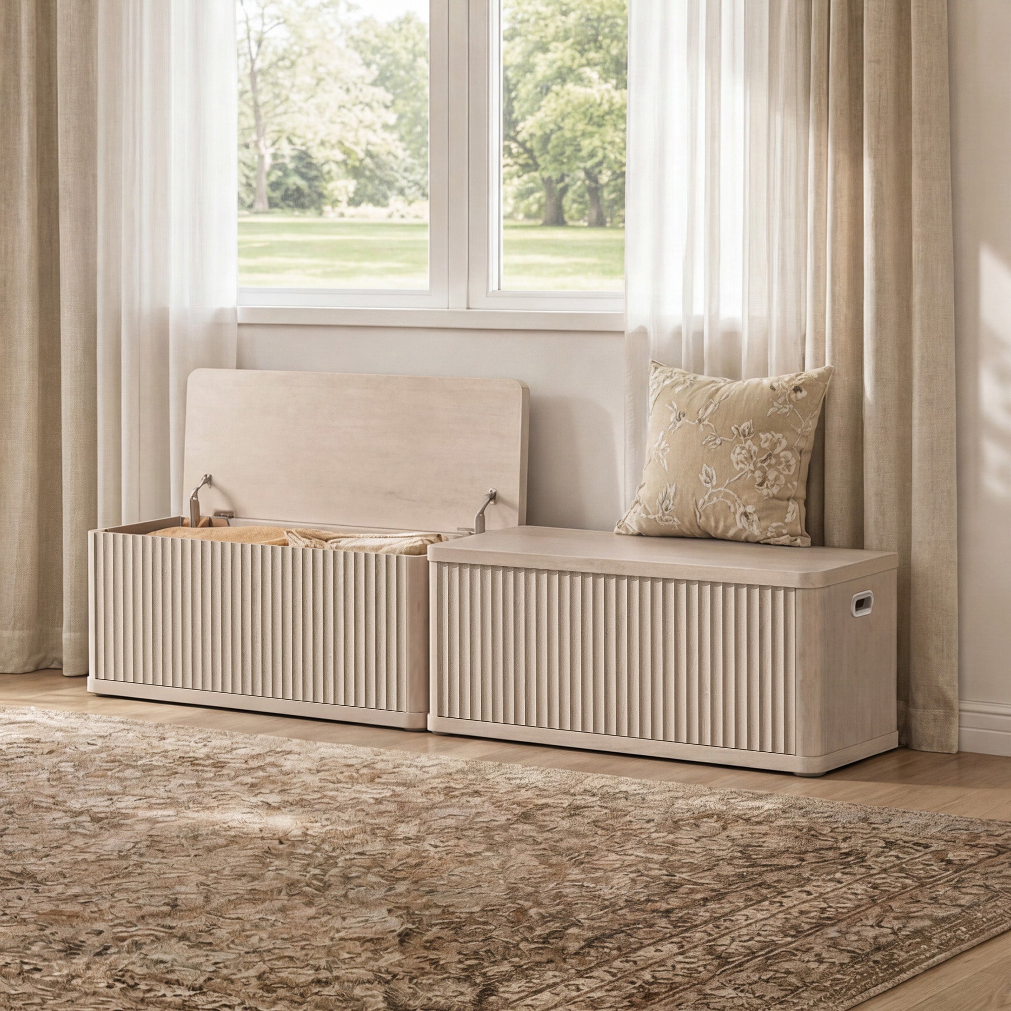 Cas Flip-Top Shoe Bench Entryway