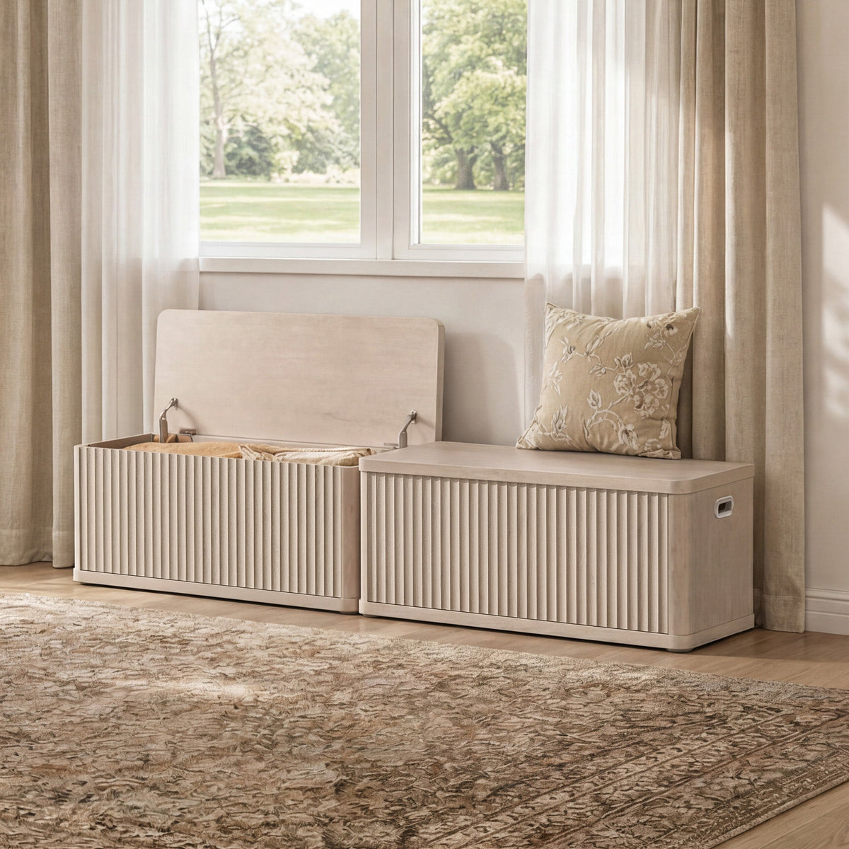 Cas Flip-Top Shoe Bench Entryway
