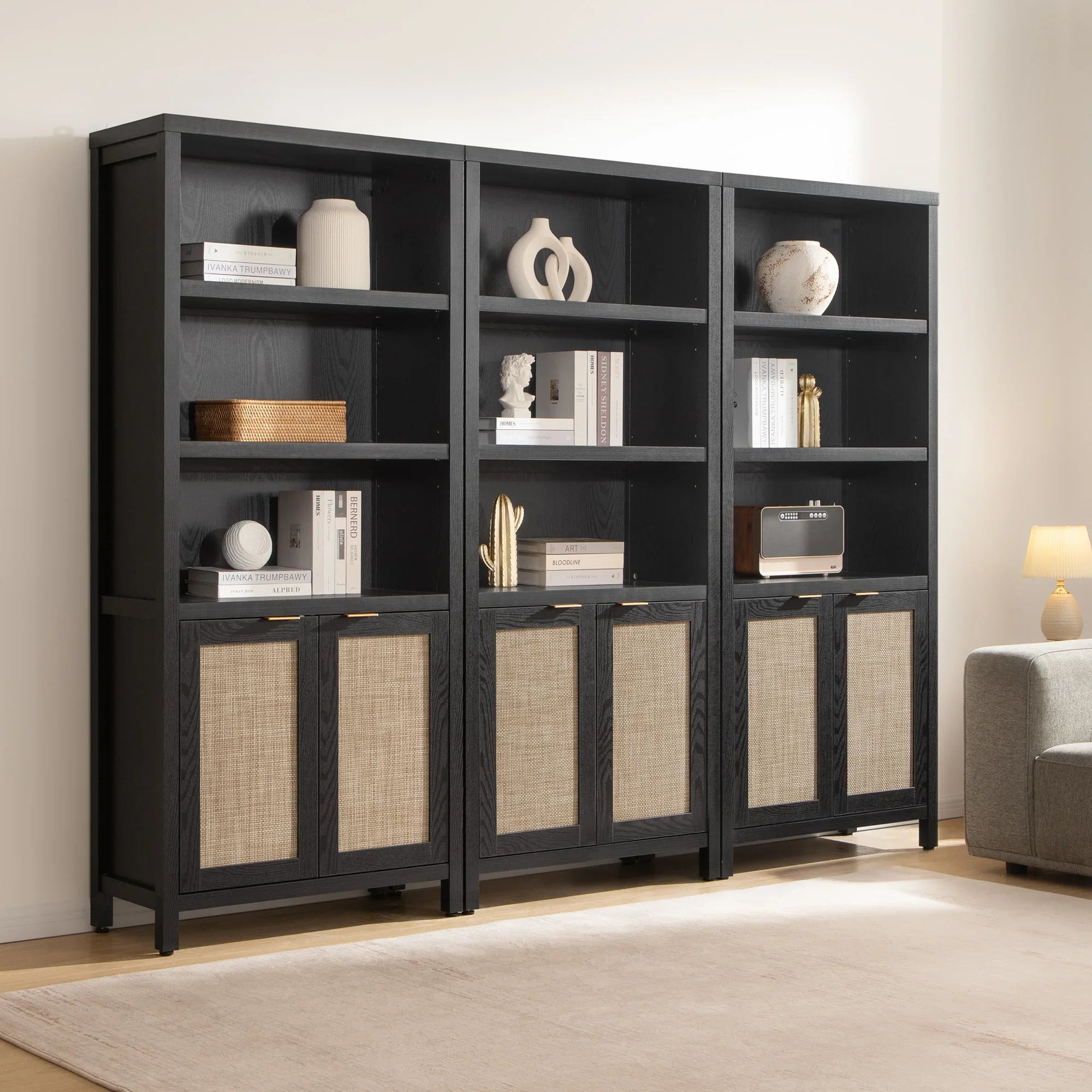 Savanna 70.9'' Tall Black Bookcase