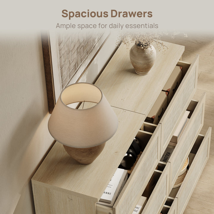 Zura Rattan Sectional Dresser, Large Size Option