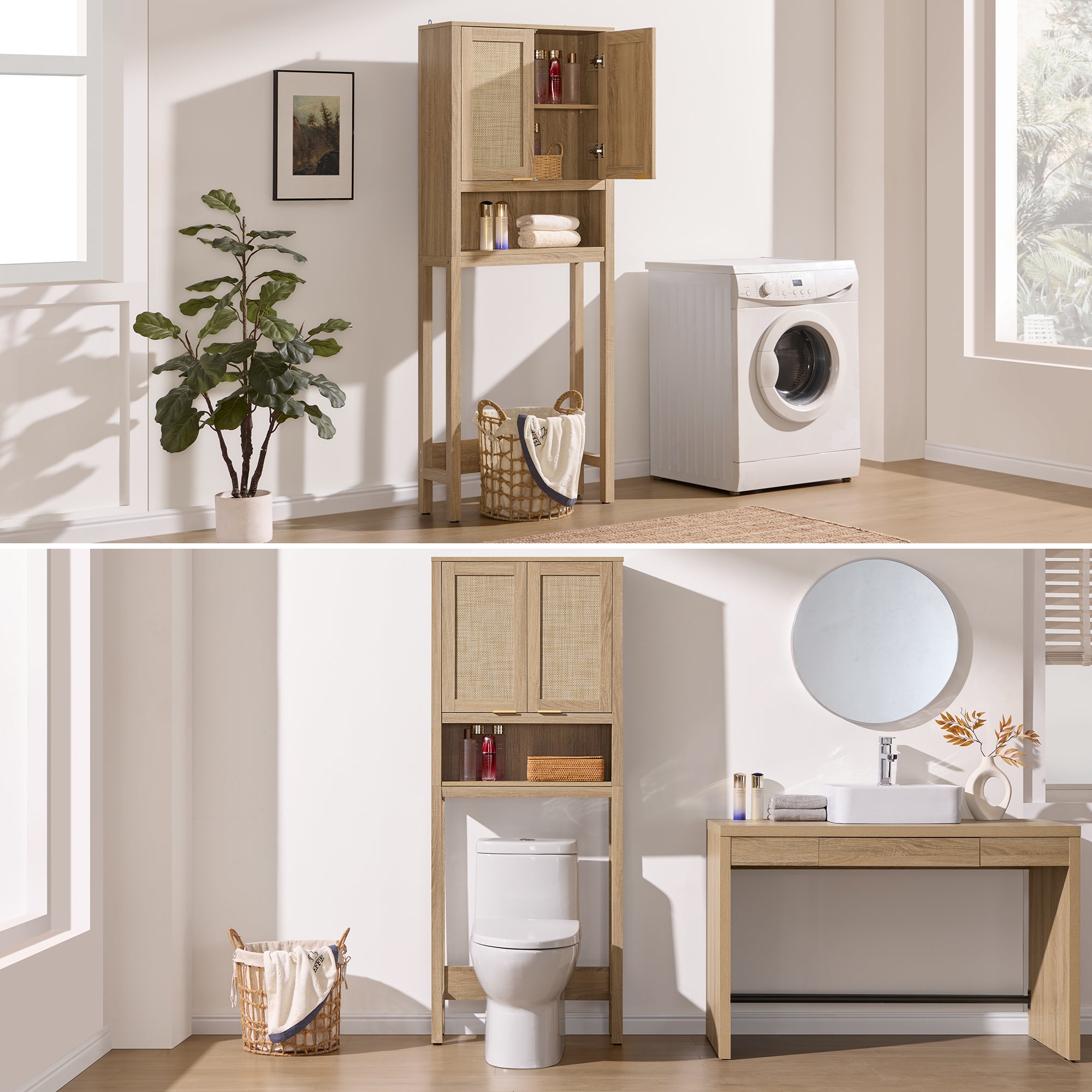 Savanna Over-the-Toilet Space Saver, Large Storage