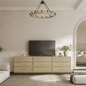 Crescent Modular Dresser with 9 Drawers, Set of 3