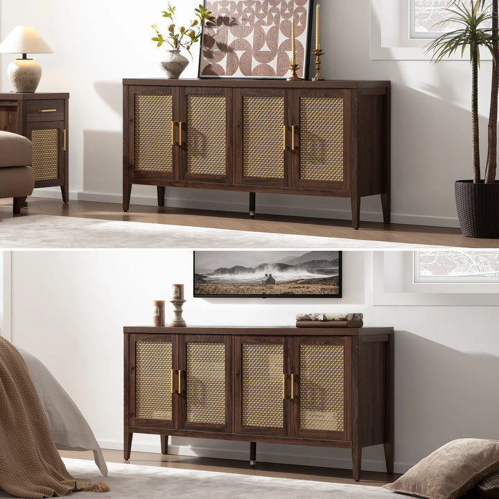 Andy TV Stand for 65 Inch TV and Bookcase Sets