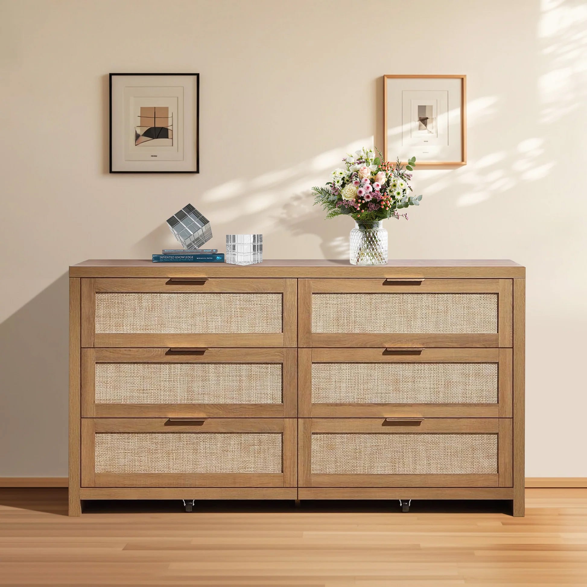 Savanna 6-Drawer Dresser, Wardrobe and Nightstand Set