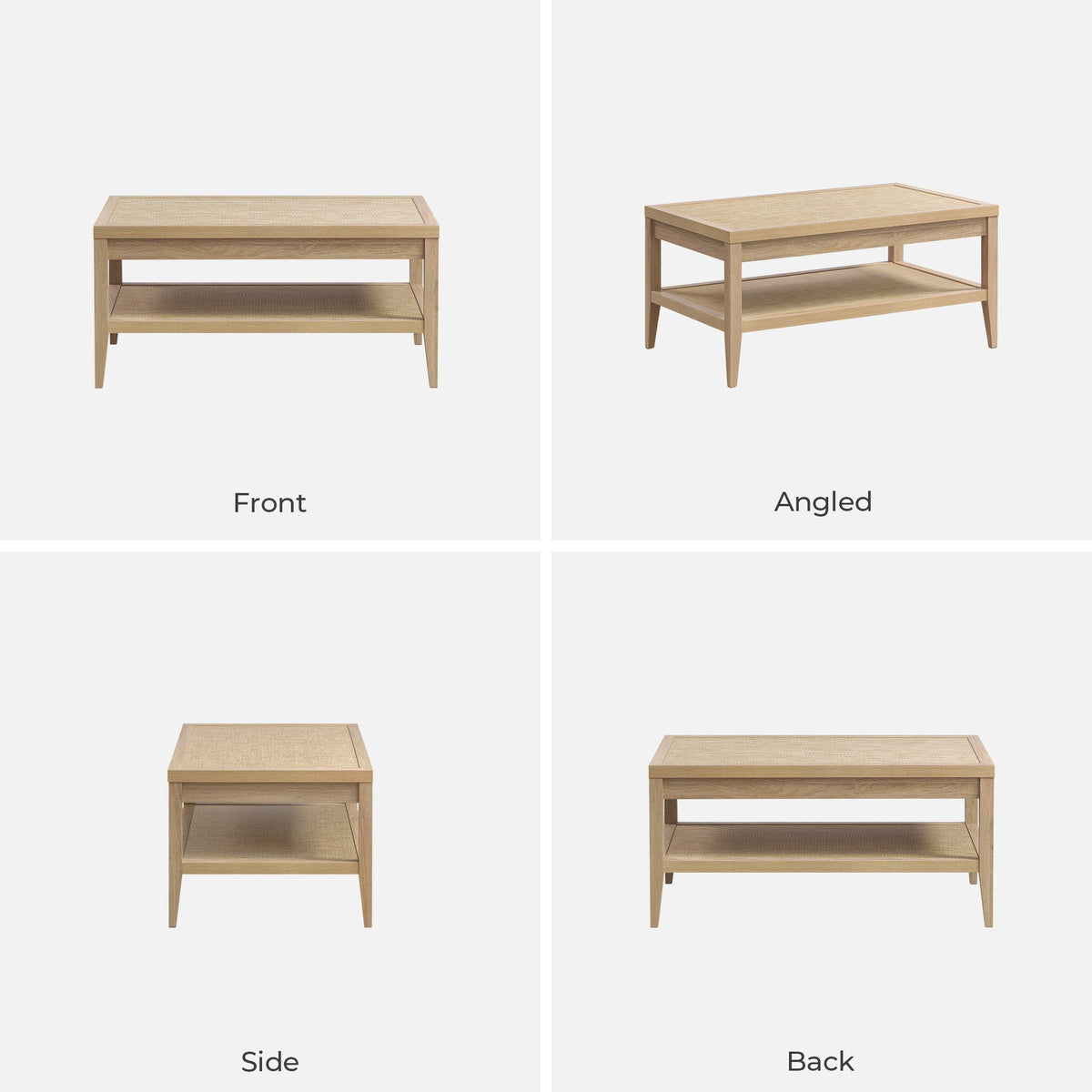 Savanna Rattan Coffee Table, Set of 2