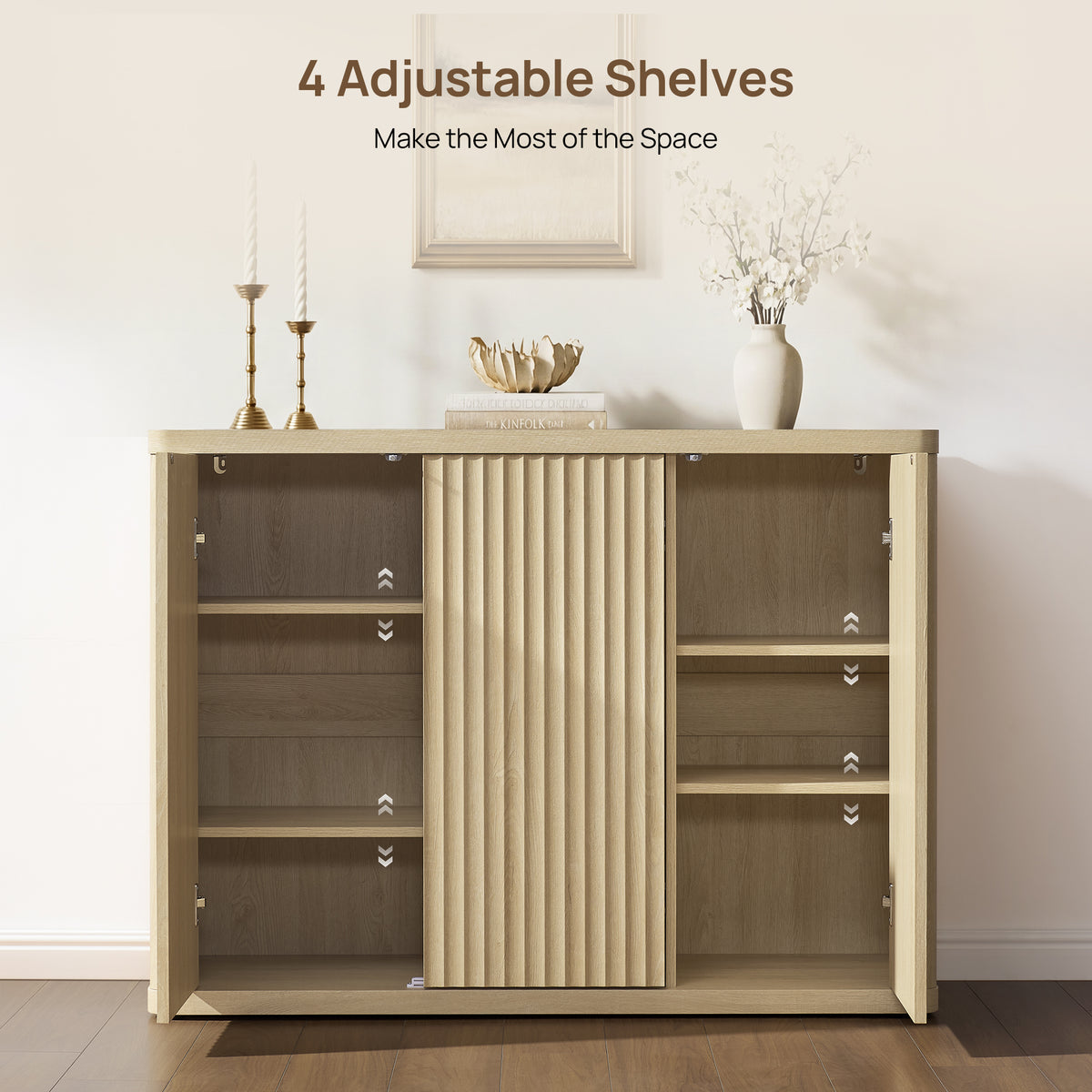 Cas Sideboard Cabinet, 3 Doors Storage