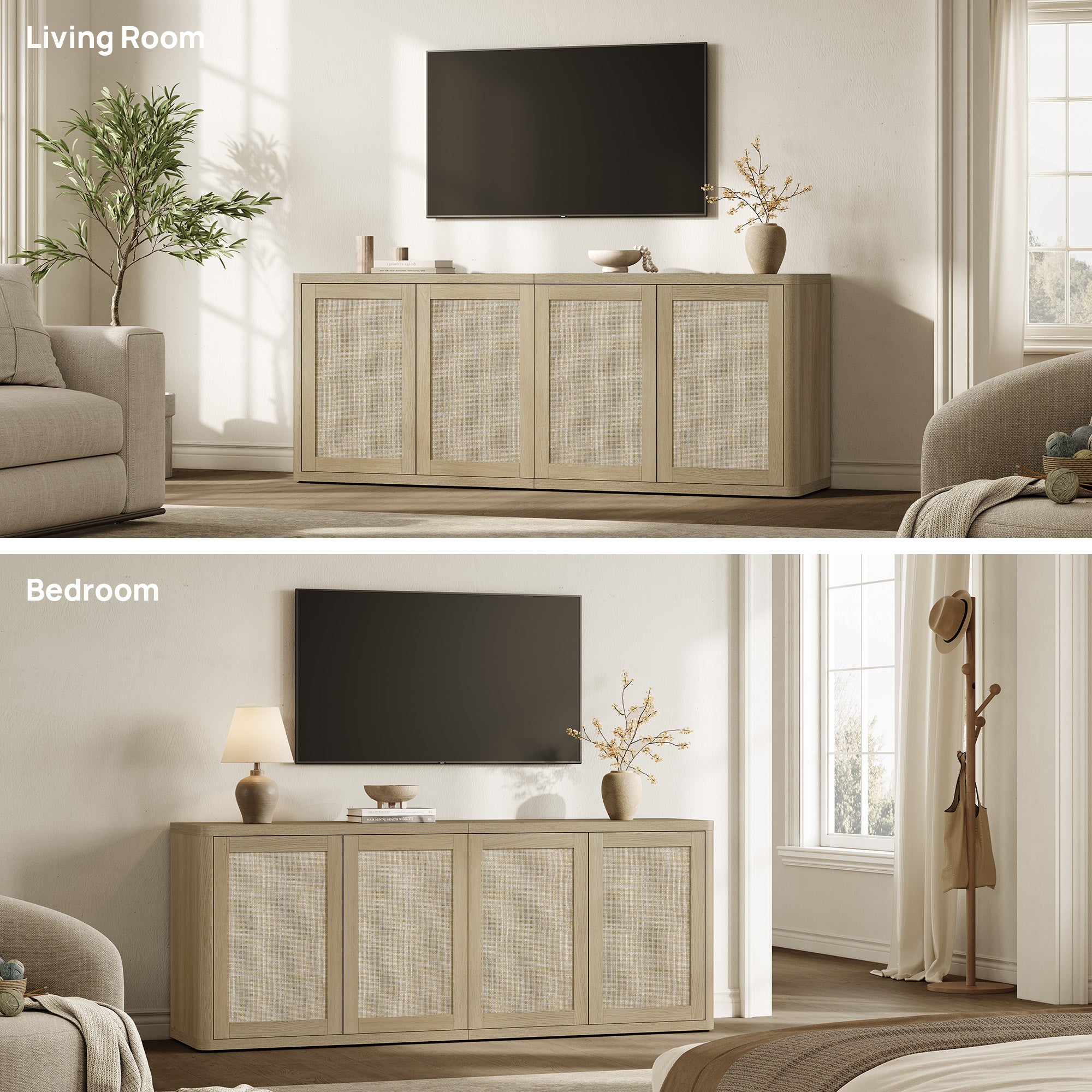 Zura Sectional TV Console, 65 Inches Wide