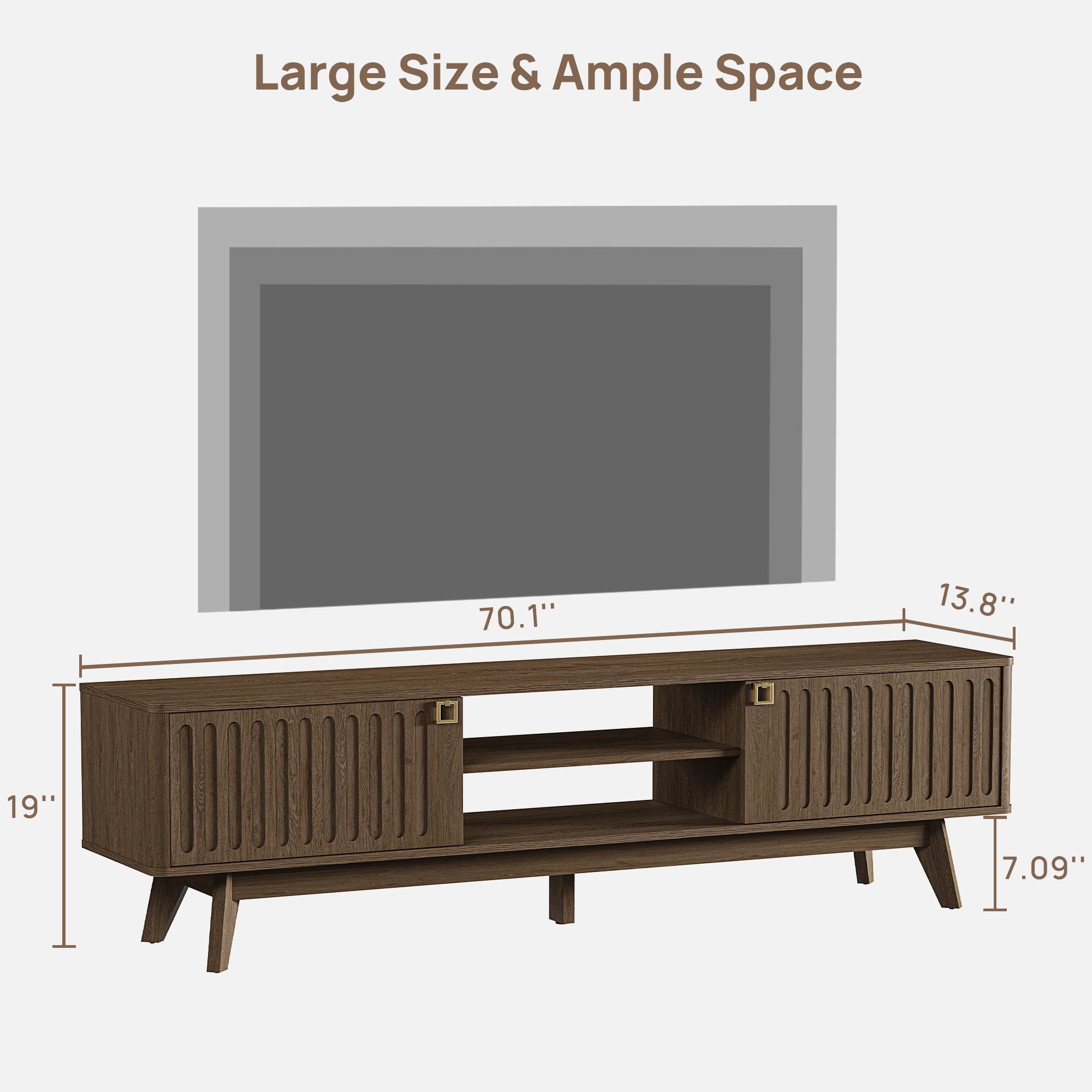 Domus Modern TV Stand, 2 Doors